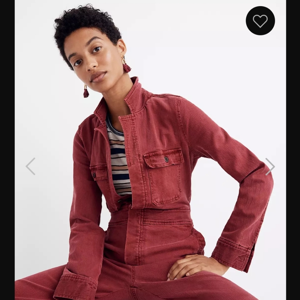 Madewell Garment Dyed Denim Coverall Jumpsuit